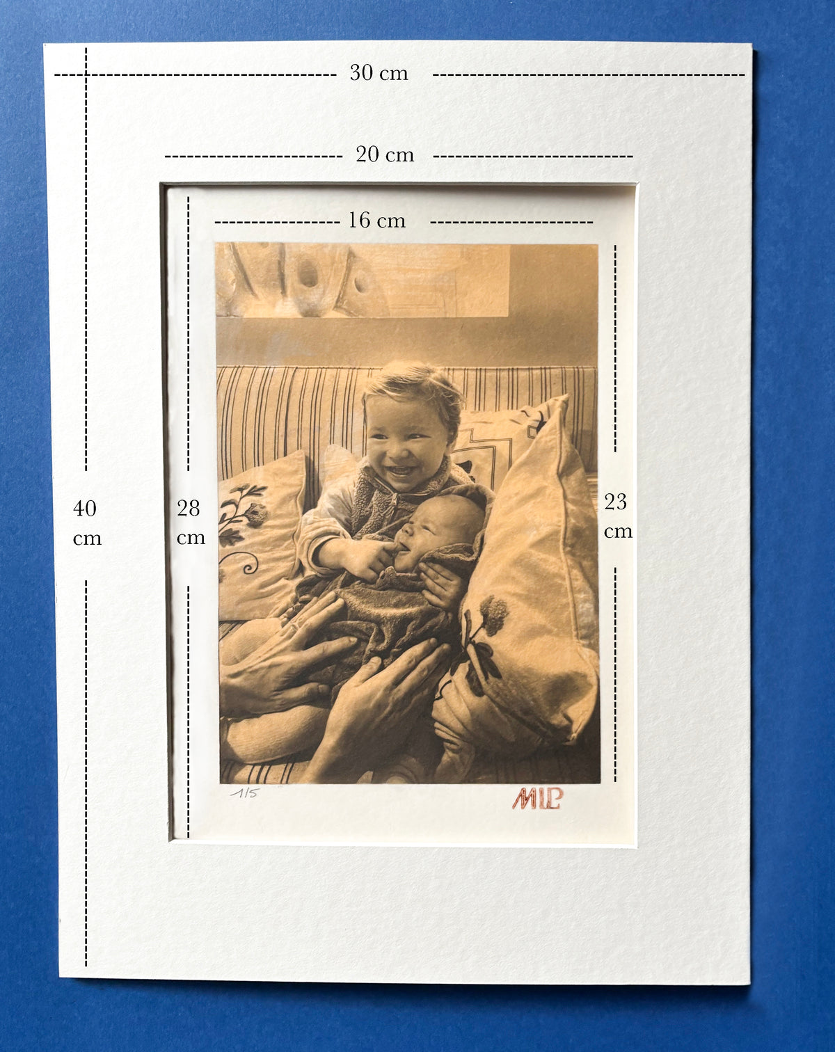 Platinum print with 24K Gold – Size 2  Medium