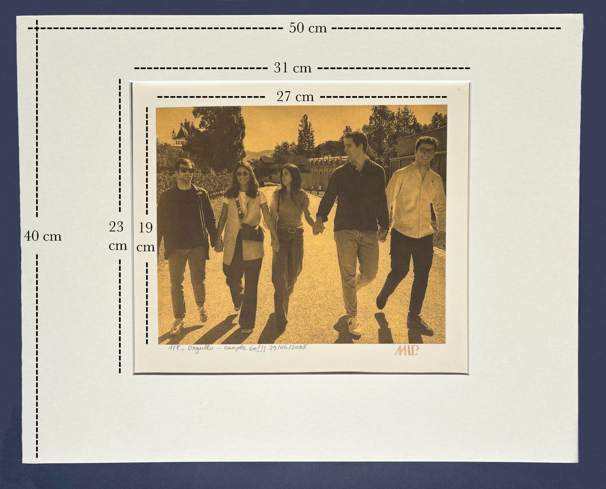 Platinum print with 24K Gold – Size 3  Large